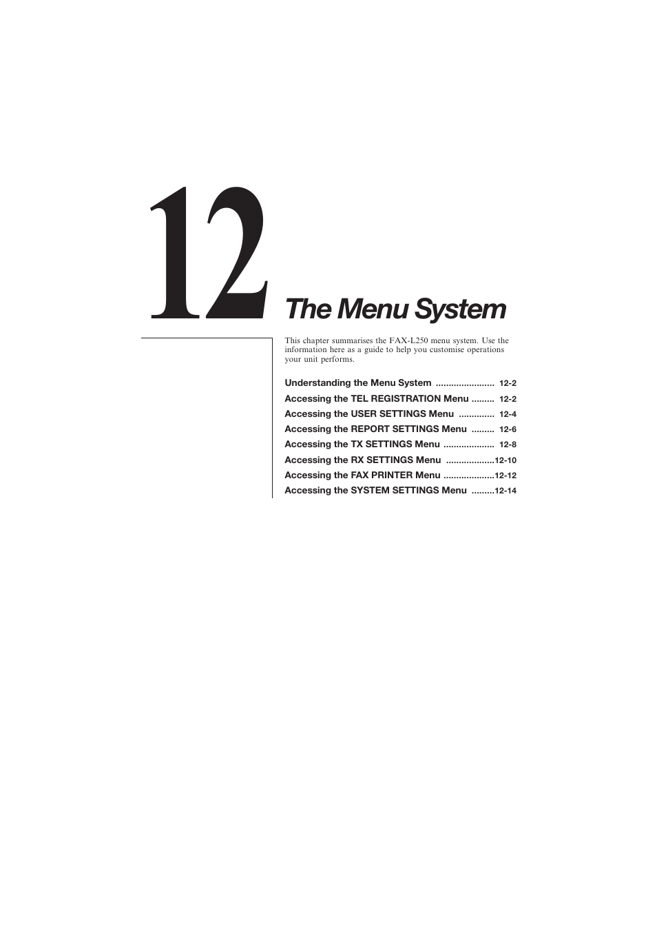 The menu system | Canon L250 User Manual | Page 241 / 282