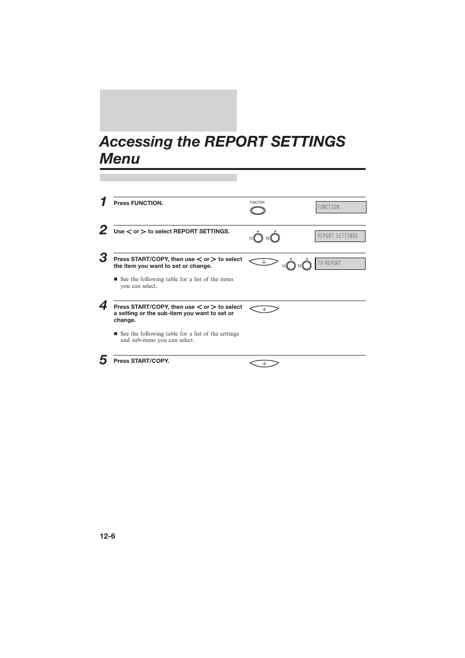 Accessing the report settings menu | Canon L250 User Manual | Page 246 / 282