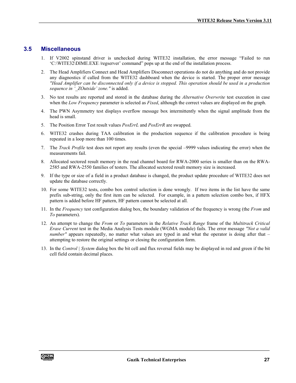 Miscellaneous | Canon WITE32 User Manual | Page 27 / 29