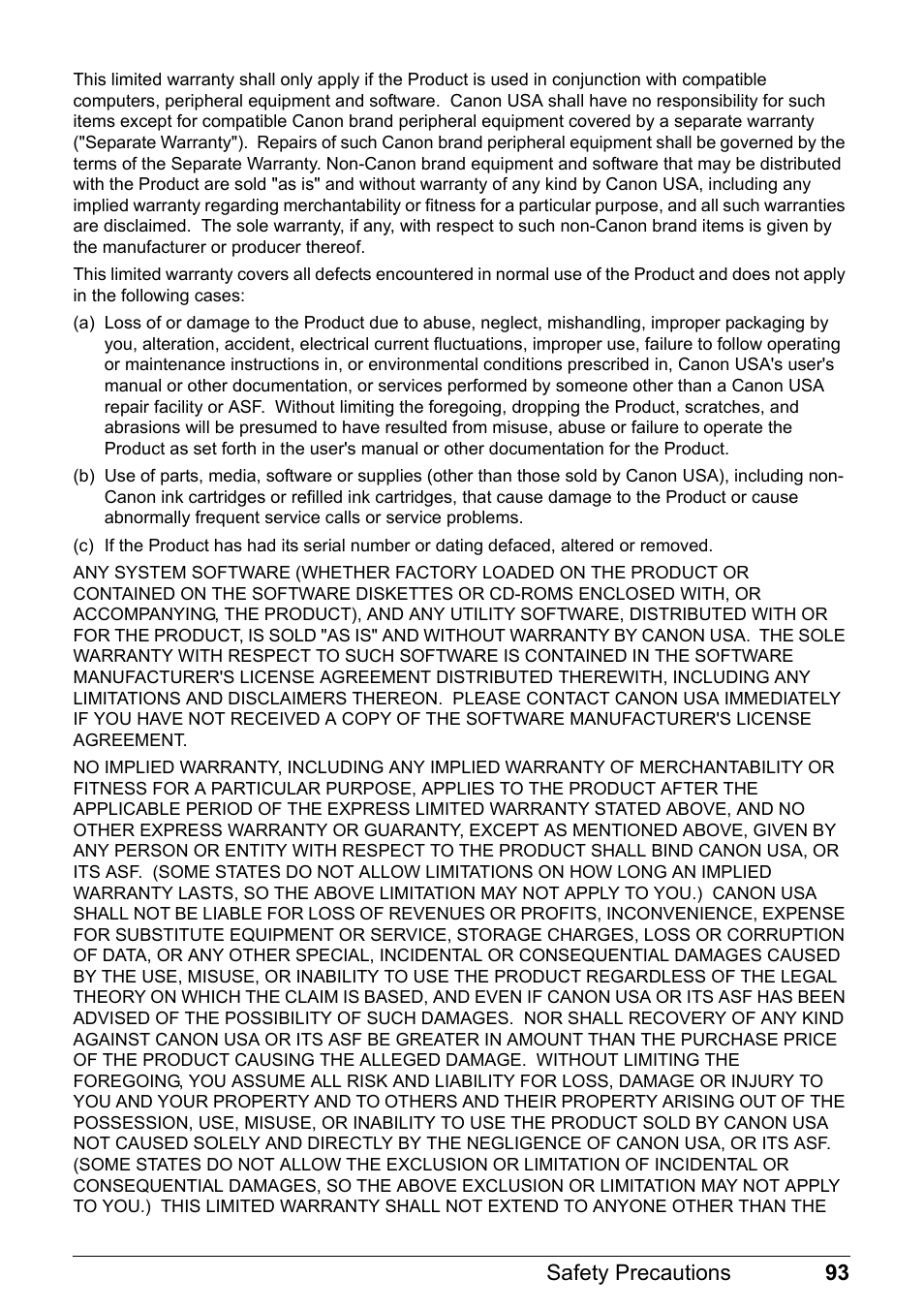 Canon Pixma  iP4300 User Manual | Page 97 / 102