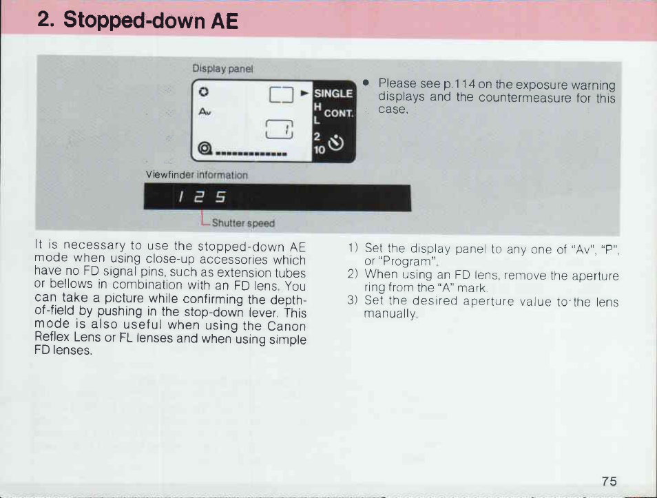 3 spot metering | Canon T 90 User Manual | Page 77 / 218