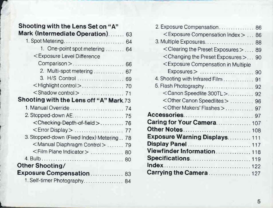 Carrying the camera | Canon T 90 User Manual | Page 8 / 218