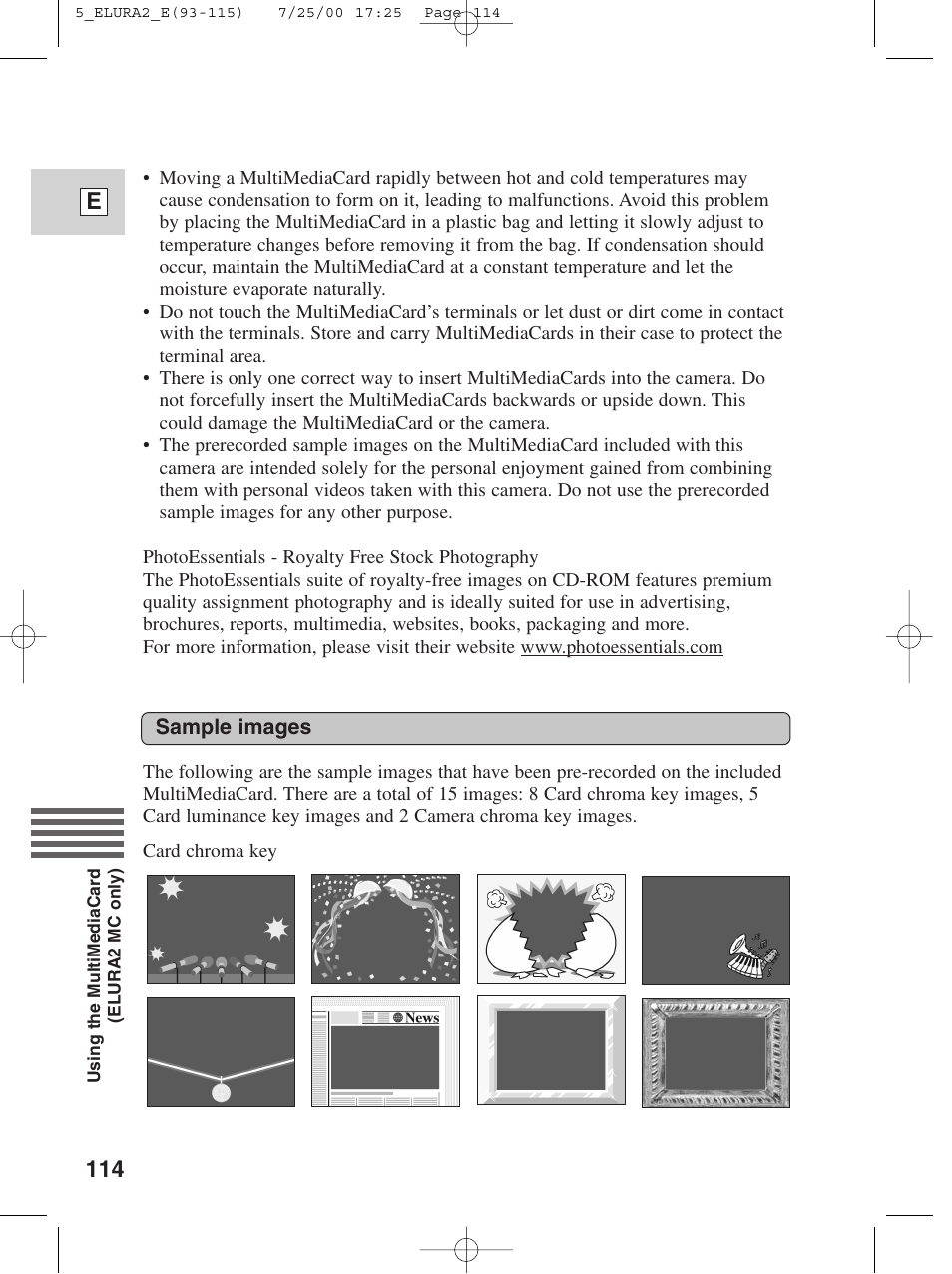 114 e | Canon Elura 2 MC User Manual | Page 114 / 147