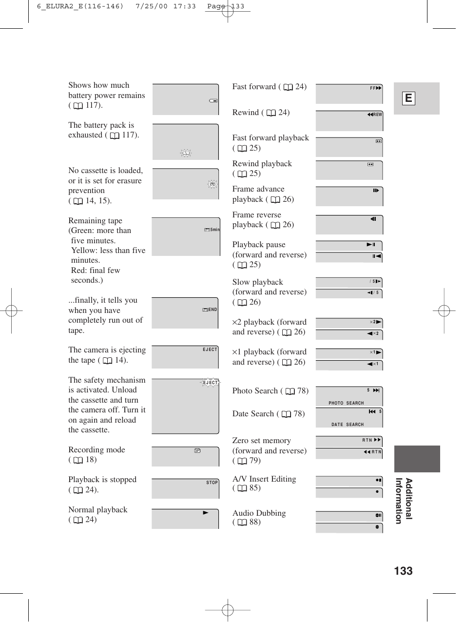 133 e | Canon Elura 2 MC User Manual | Page 133 / 147