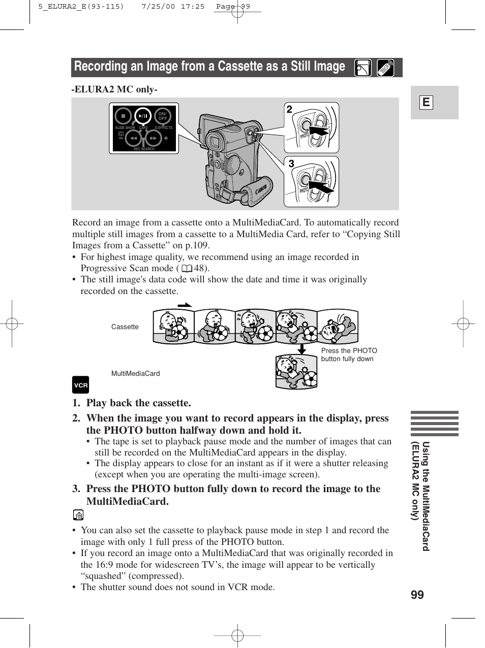 99 e | Canon Elura 2 MC User Manual | Page 99 / 147