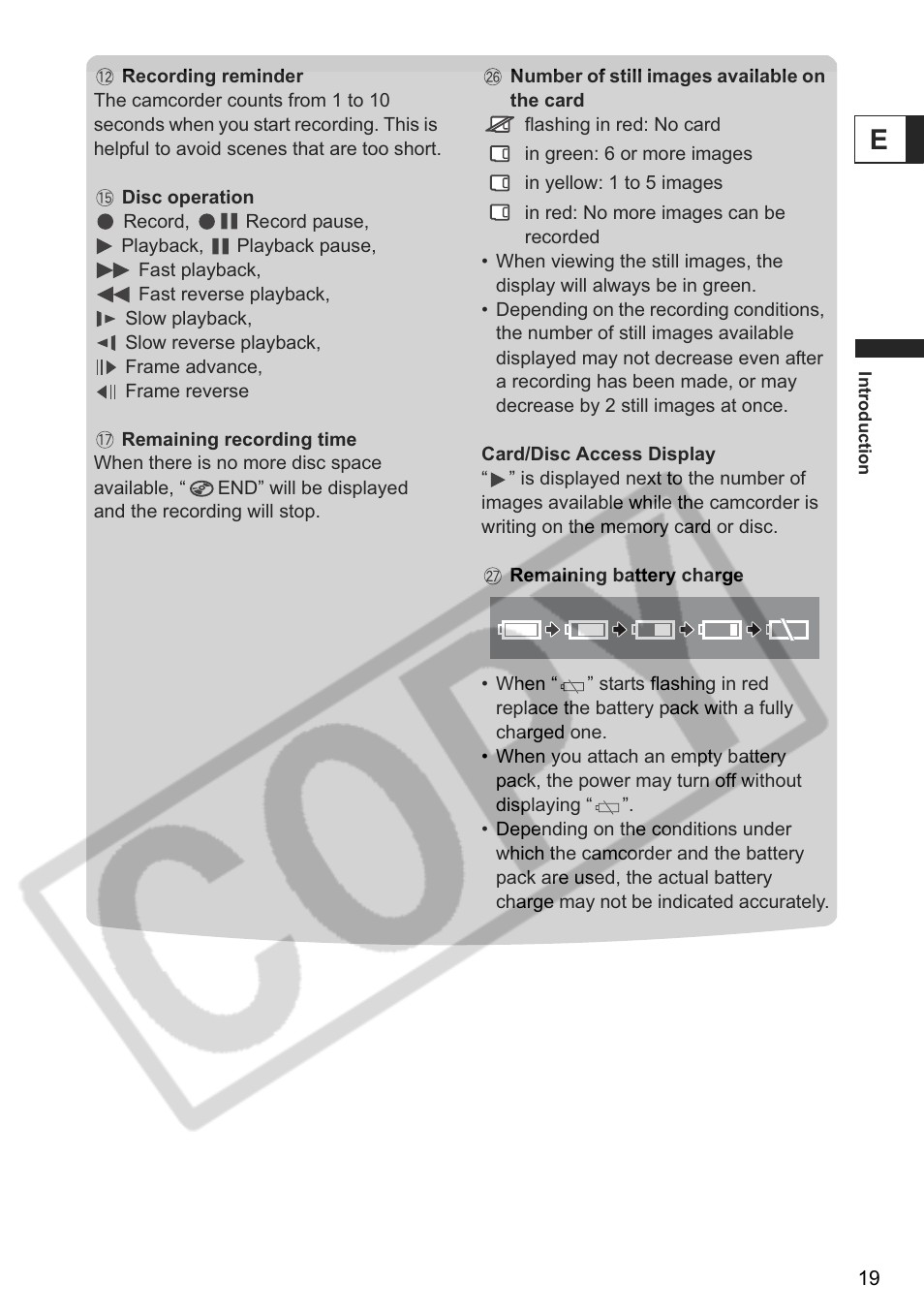 Canon DC 40 User Manual | Page 19 / 144