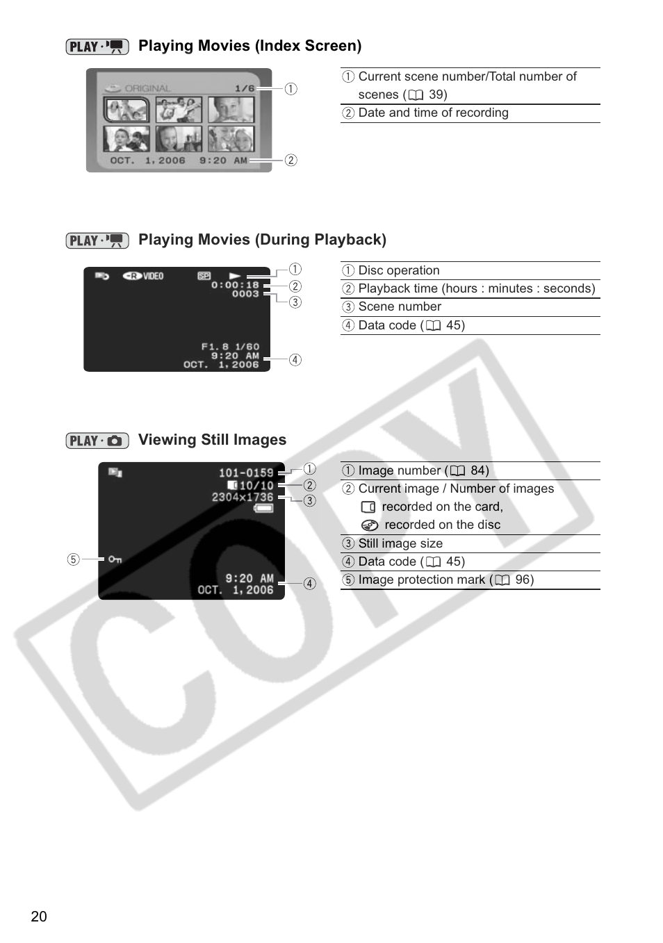 Canon DC 40 User Manual | Page 20 / 144