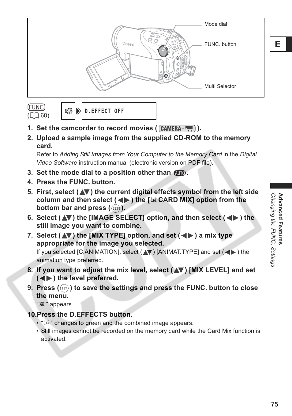 Canon DC 40 User Manual | Page 75 / 144