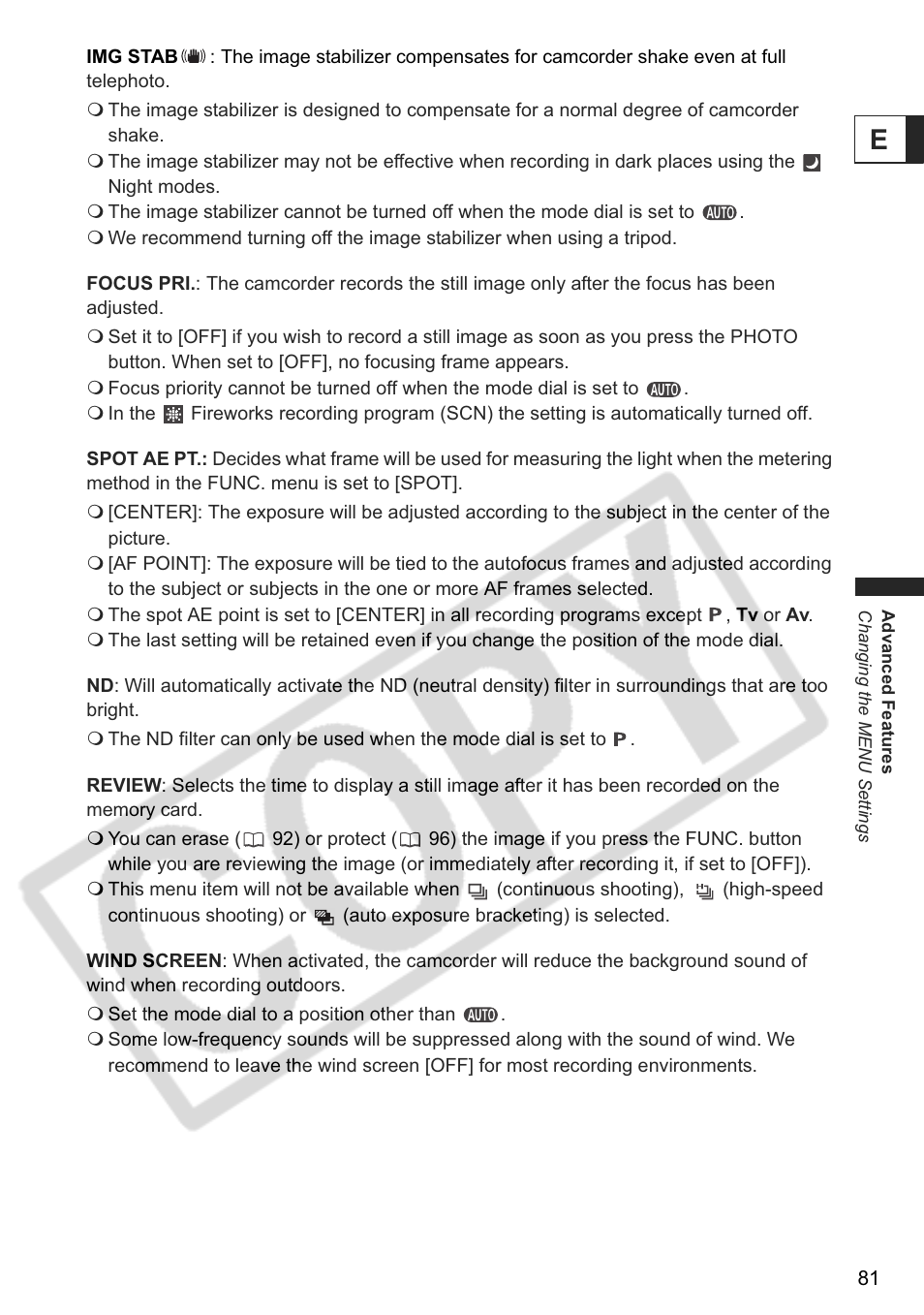 Canon DC 40 User Manual | Page 81 / 144