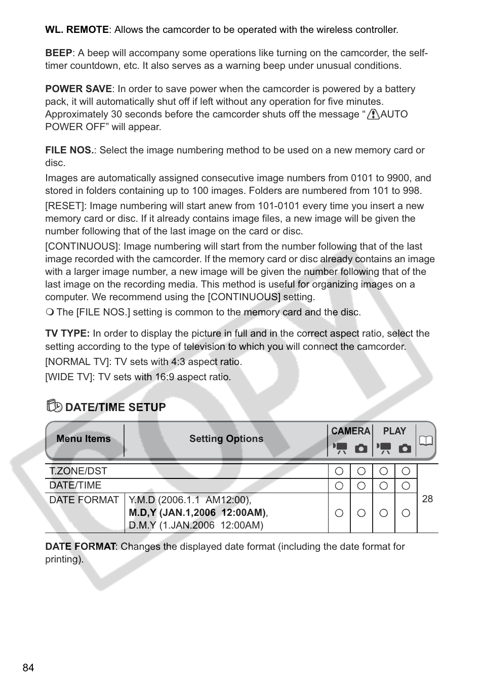 Canon DC 40 User Manual | Page 84 / 144