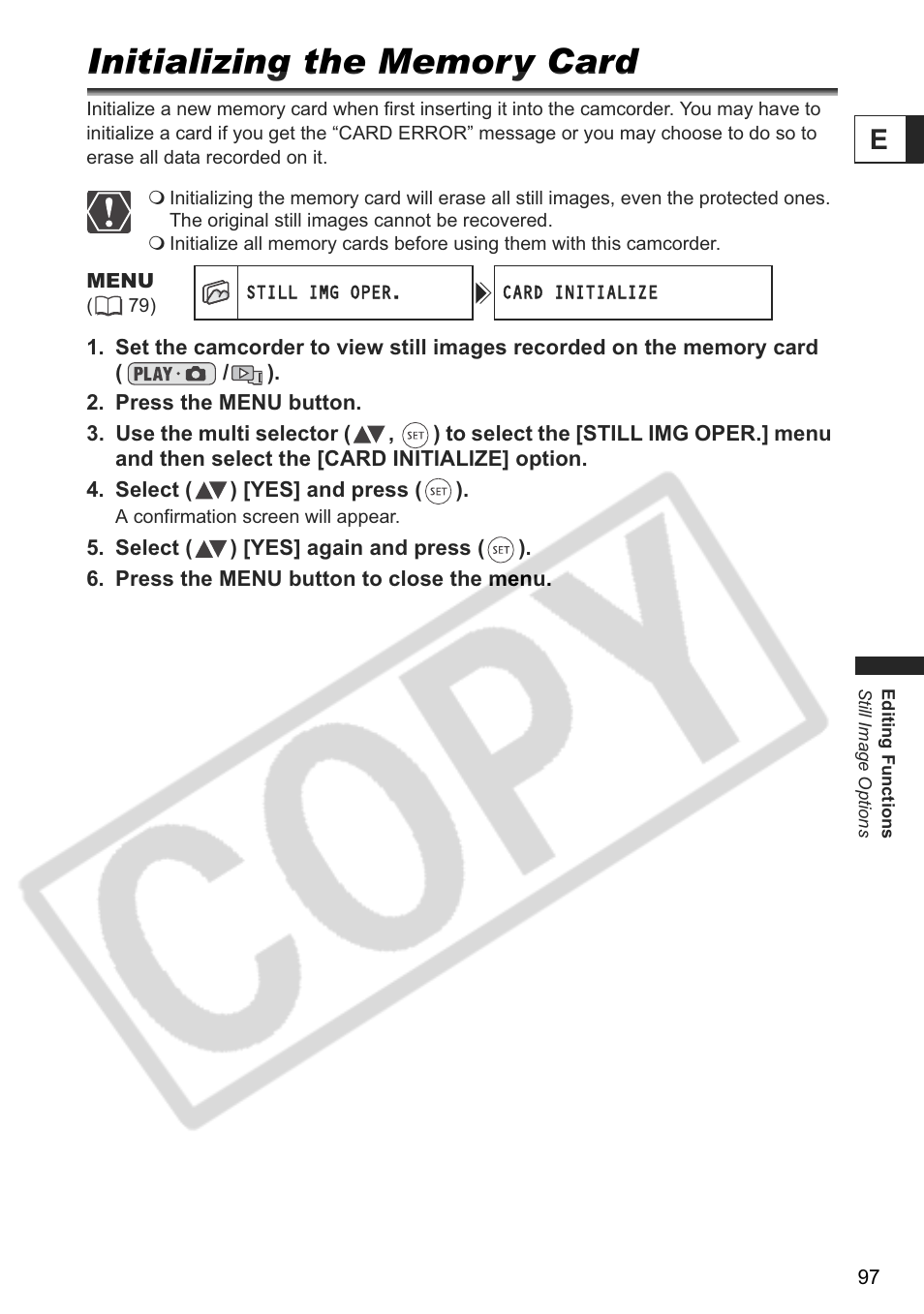 Canon DC 40 User Manual | Page 97 / 144