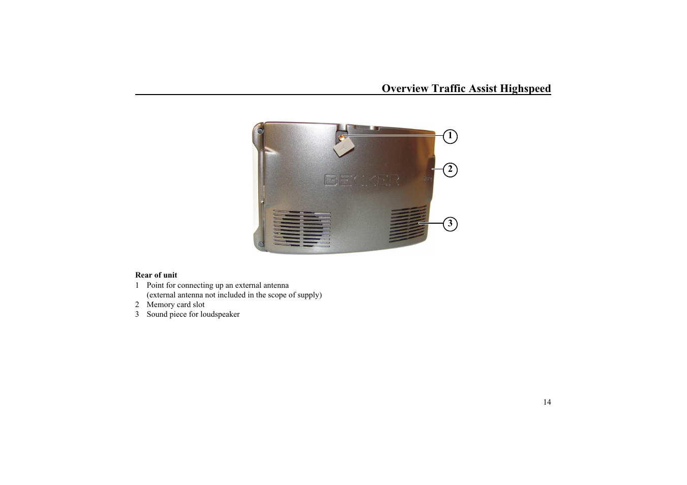 Becker TRAFFIC ASSIST HIGHSPEED 7934 User Manual | Page 15 / 85