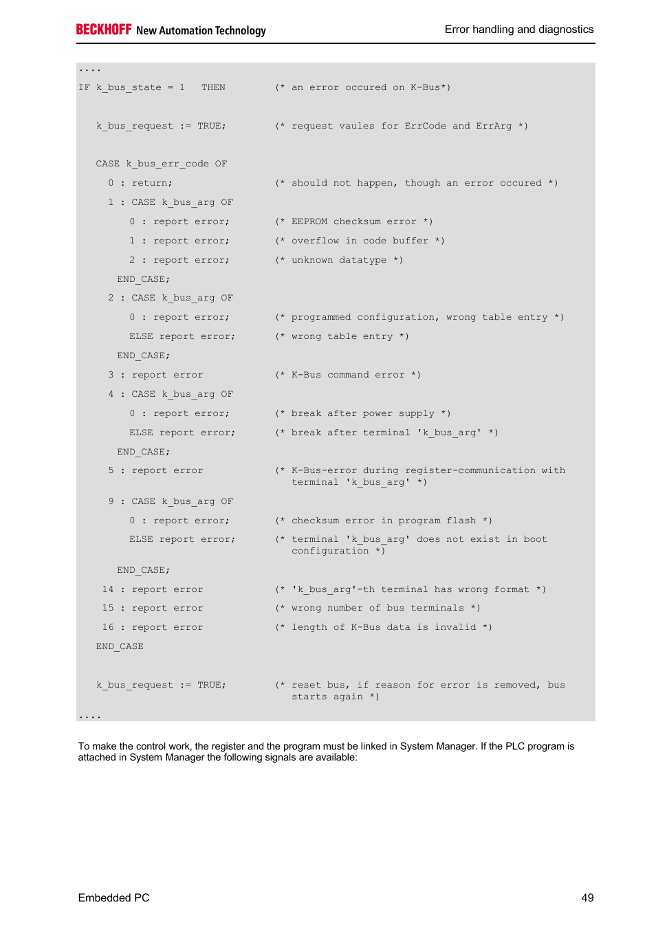 BECKHOFF CX1100-000x User Manual | Page 51 / 66