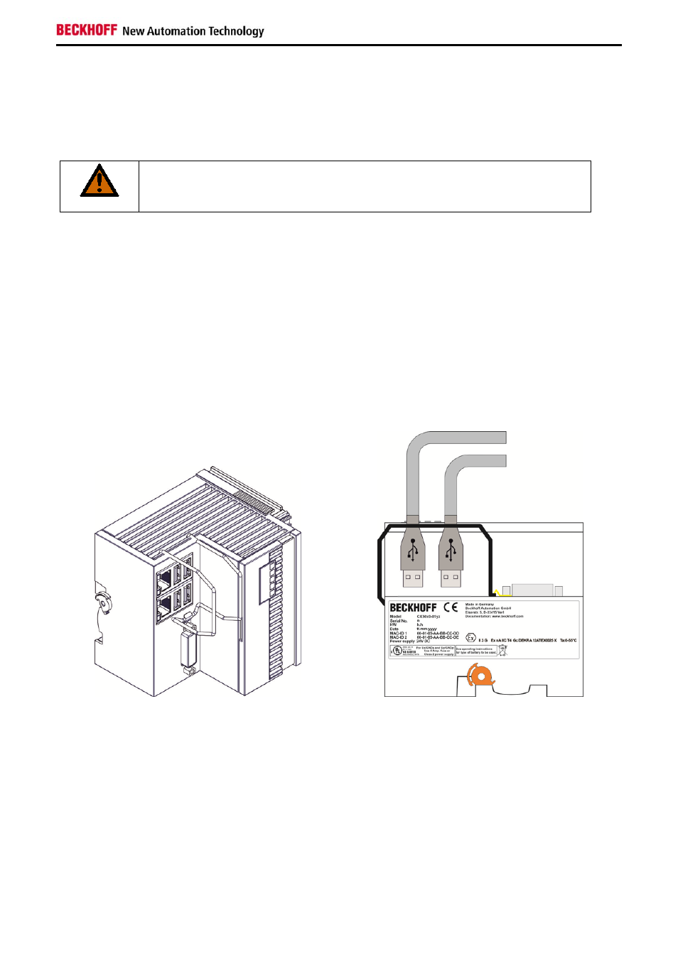 1 usage, 2 installation | BECKHOFF CX50x0 User Manual | Page 11 / 19