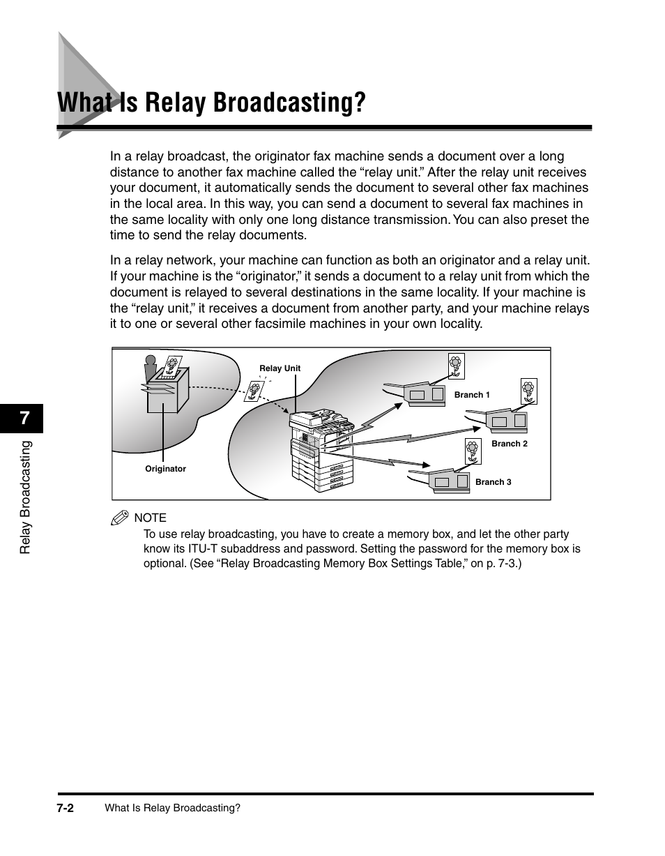 What is relay broadcasting, What is relay broadcasting? -2 | Canon IMAGERUNNER 2010F User Manual | Page 209 / 382