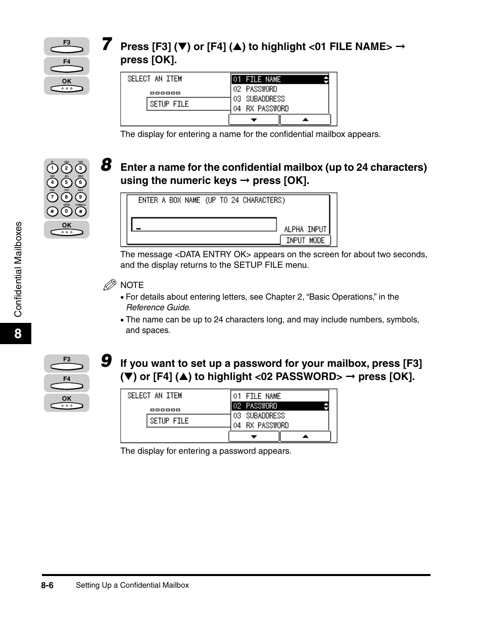 Confidential mailbo x e s | Canon IMAGERUNNER 2010F User Manual | Page 237 / 382