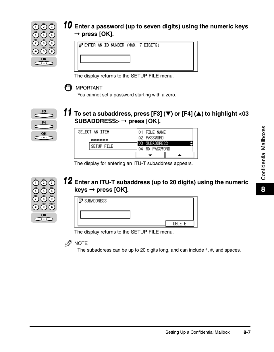 Confidential mailbo x e s | Canon IMAGERUNNER 2010F User Manual | Page 238 / 382