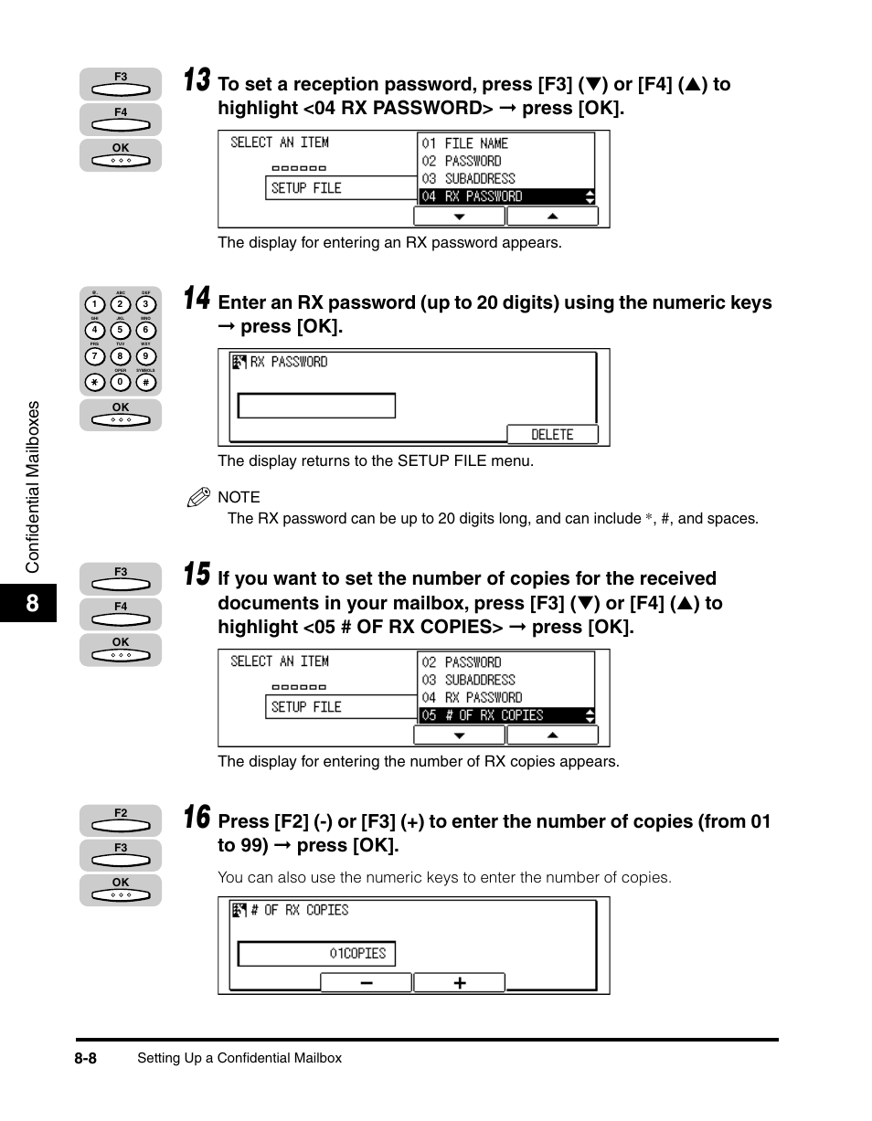 Confidential mailbo x e s | Canon IMAGERUNNER 2010F User Manual | Page 239 / 382