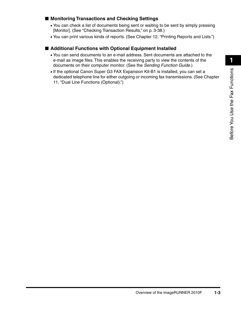 Canon IMAGERUNNER 2010F User Manual | Page 24 / 382