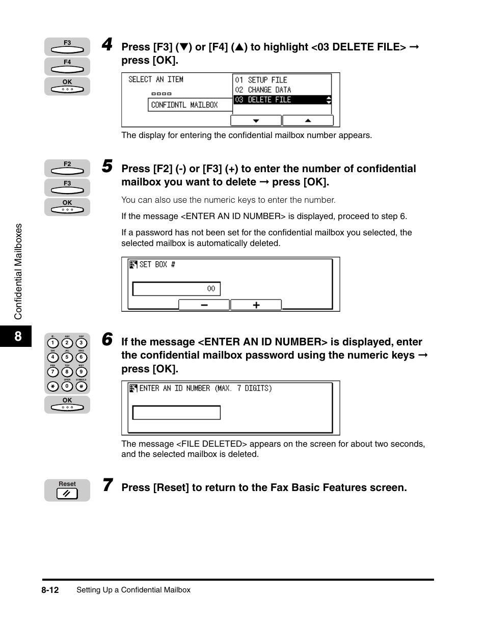 Confidential mailbo x e s | Canon IMAGERUNNER 2010F User Manual | Page 243 / 382