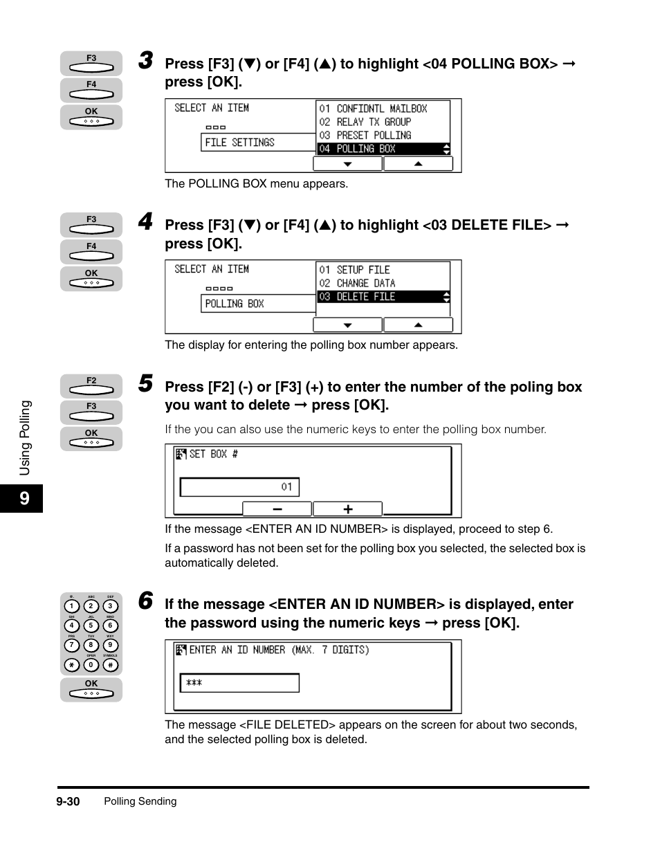 Using p olling | Canon IMAGERUNNER 2010F User Manual | Page 281 / 382