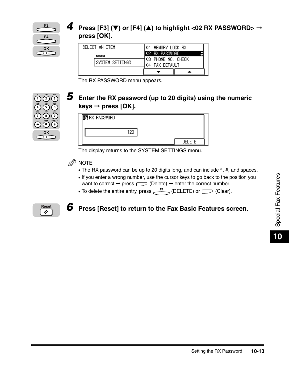 Special f ax f eatures | Canon IMAGERUNNER 2010F User Manual | Page 296 / 382