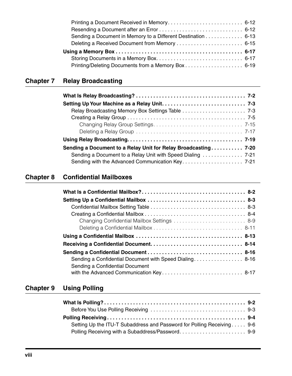 Canon IMAGERUNNER 2010F User Manual | Page 9 / 382