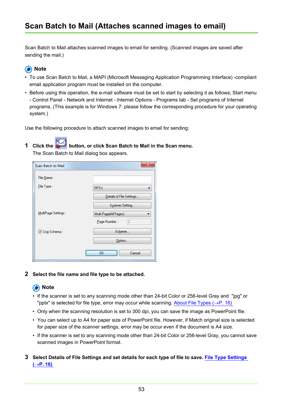 P. 53), Attach | Canon CAPTUREPERFECT 3.1 User Manual | Page 53 / 85