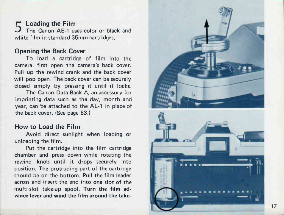 Canon AE-1 User Manual | Page 17 / 138