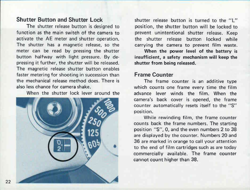 I mounting the lens | Canon AE-1 User Manual | Page 22 / 138