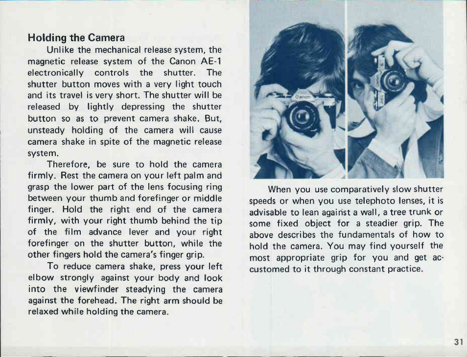 Canon AE-1 User Manual | Page 31 / 138