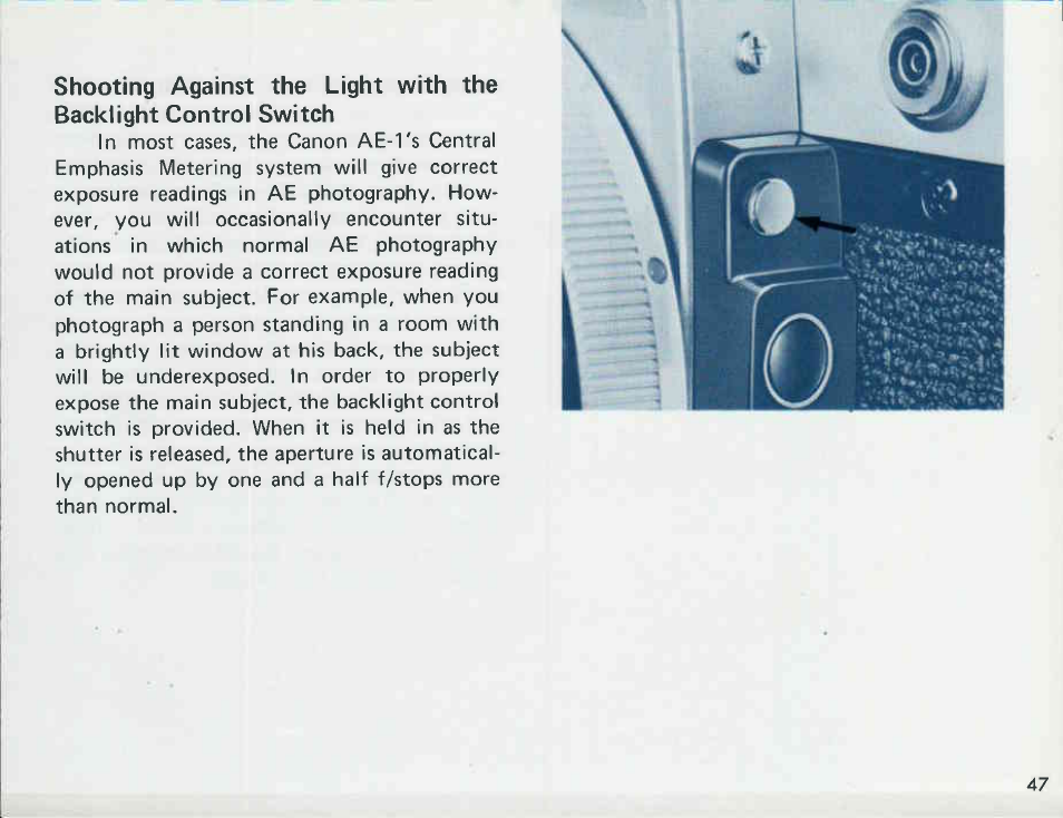 Canon AE-1 User Manual | Page 47 / 138