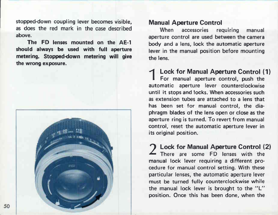 Canon AE-1 User Manual | Page 50 / 138