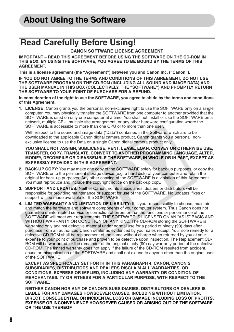 Canon CP710 User Manual | Page 10 / 69