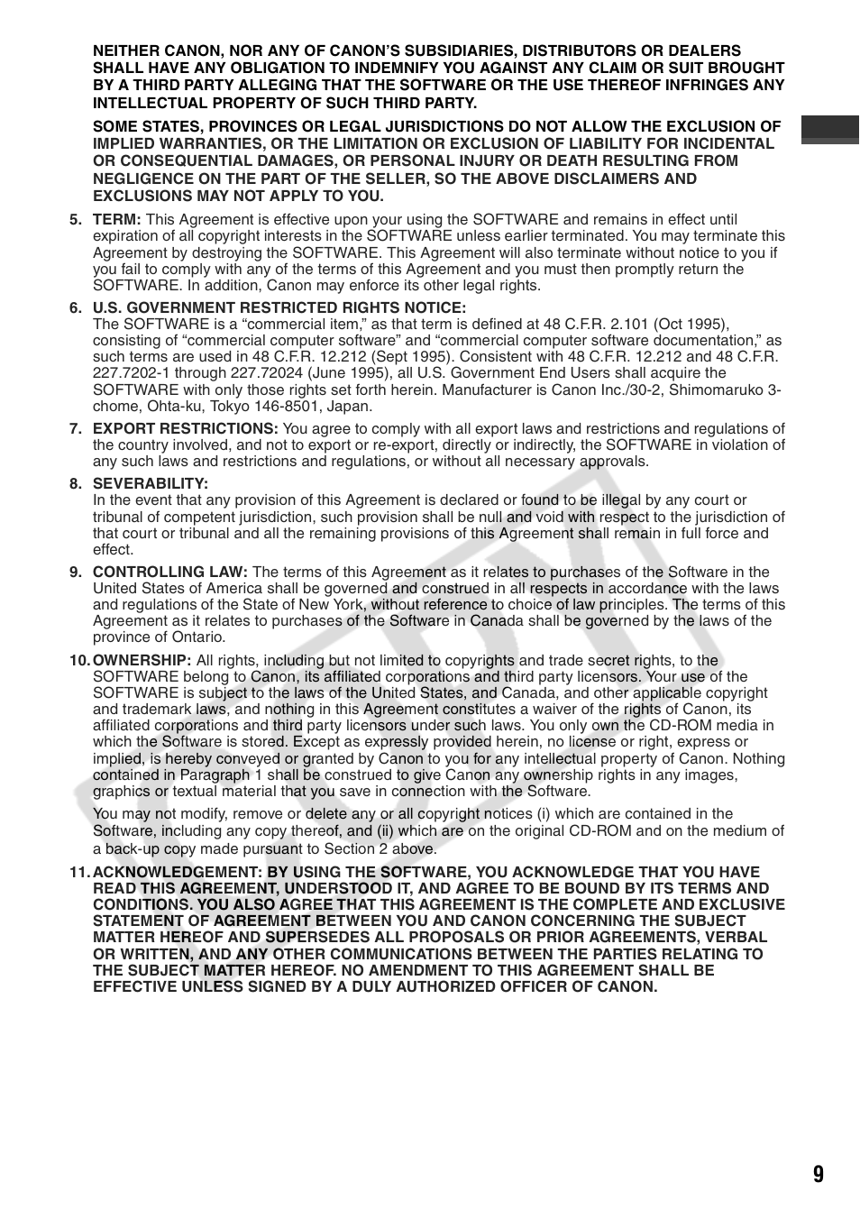Canon CP710 User Manual | Page 11 / 69