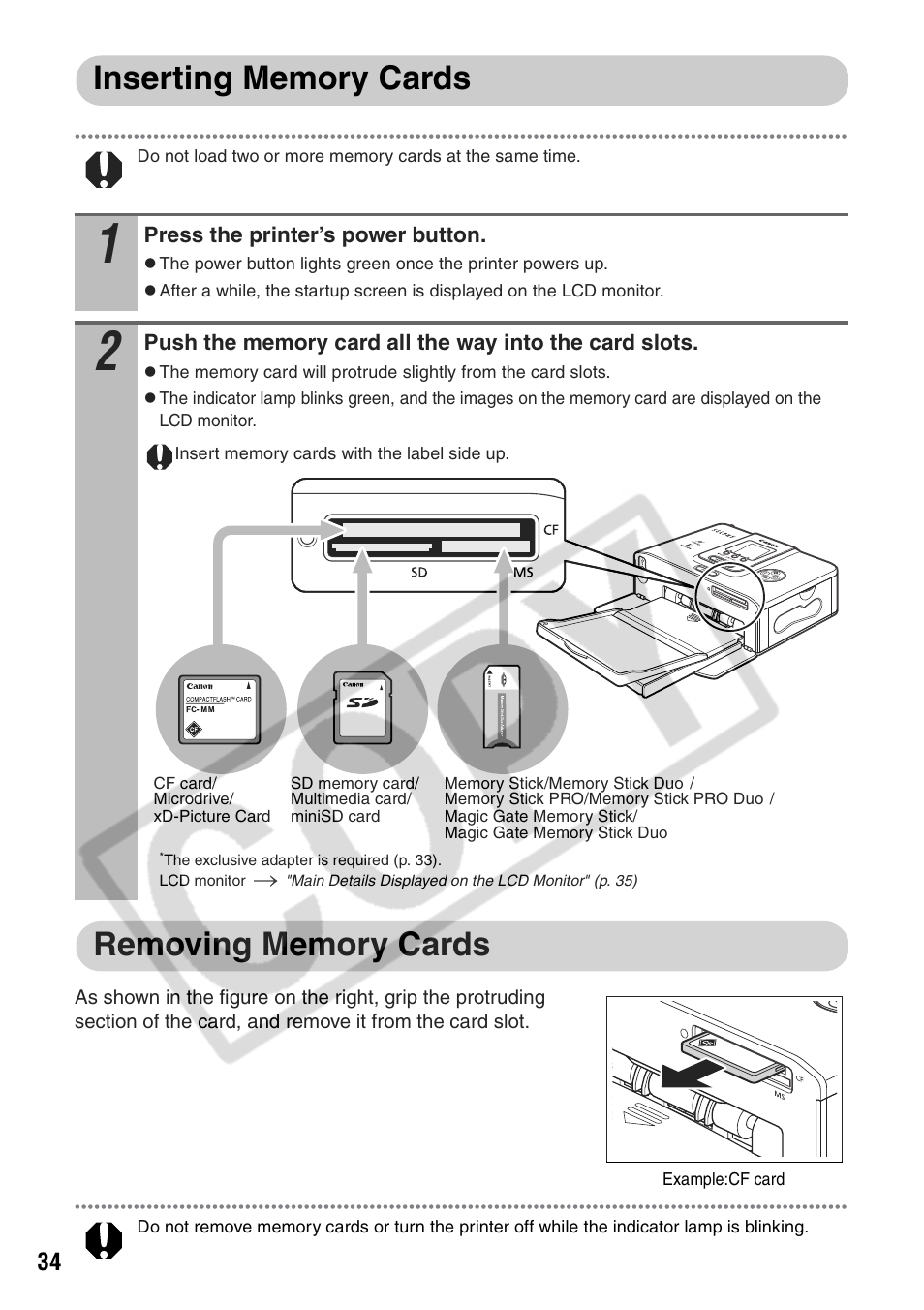 Canon CP710 User Manual | Page 36 / 69