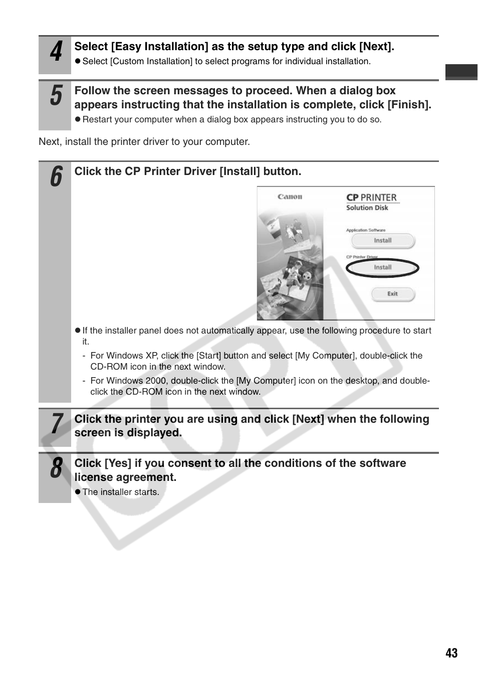 Canon CP710 User Manual | Page 45 / 69