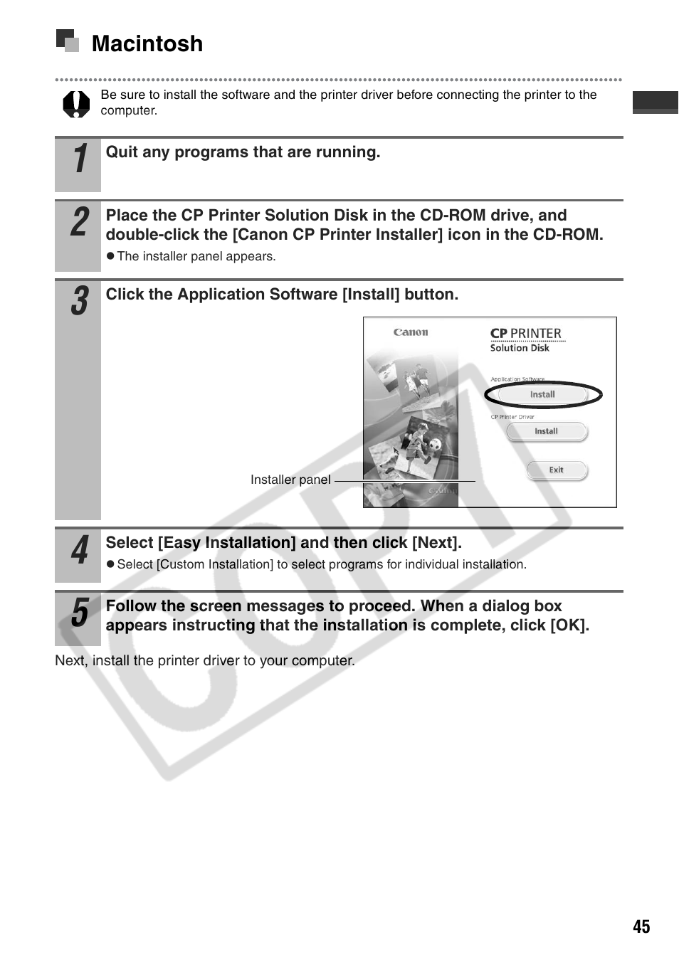 Canon CP710 User Manual | Page 47 / 69