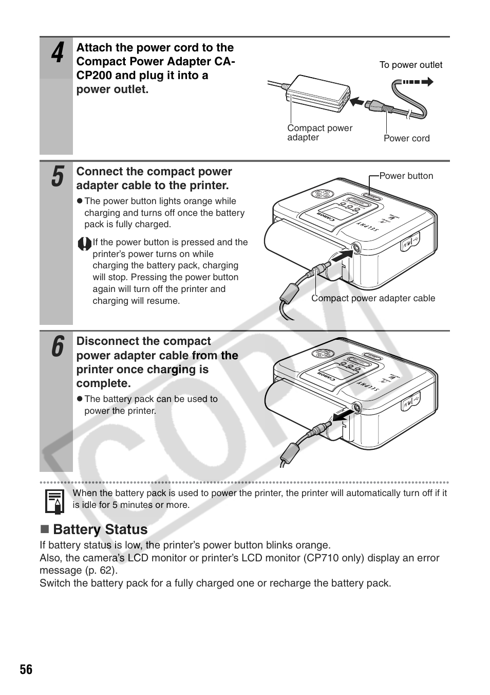 Canon CP710 User Manual | Page 58 / 69