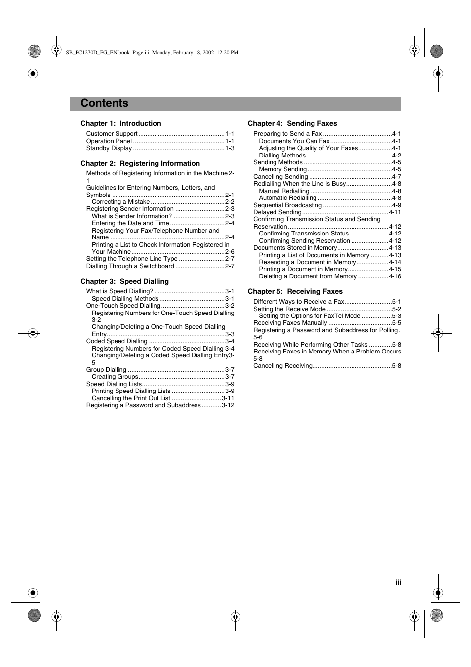 Canon PC1270D User Manual | Page 3 / 88