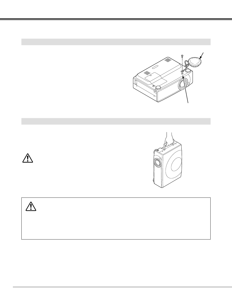 Preparation, Moving projector, Mounting lens cover | Canon LV-7345 User Manual | Page 10 / 44