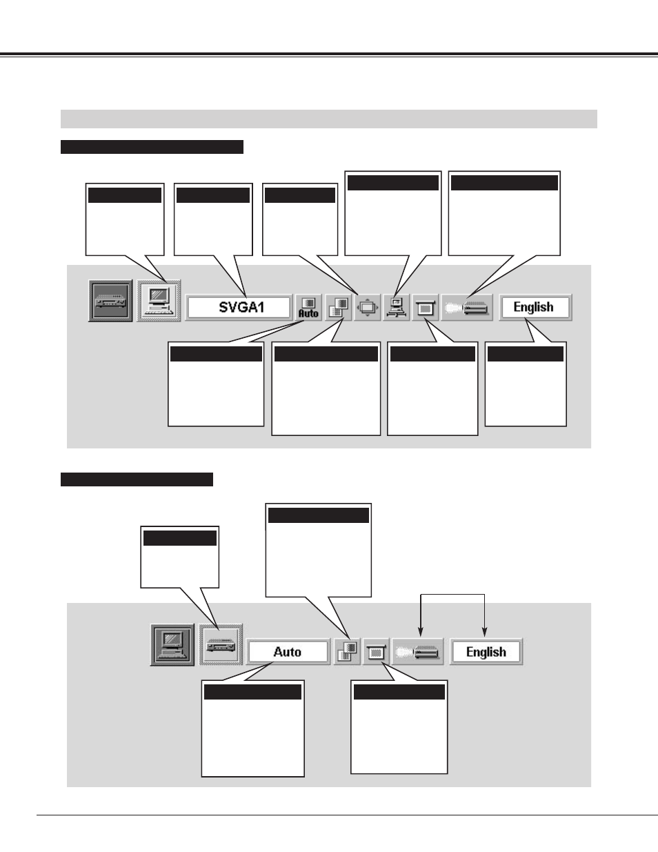 Before operation menu bar | Canon LV-7320U User Manual | Page 18 / 40