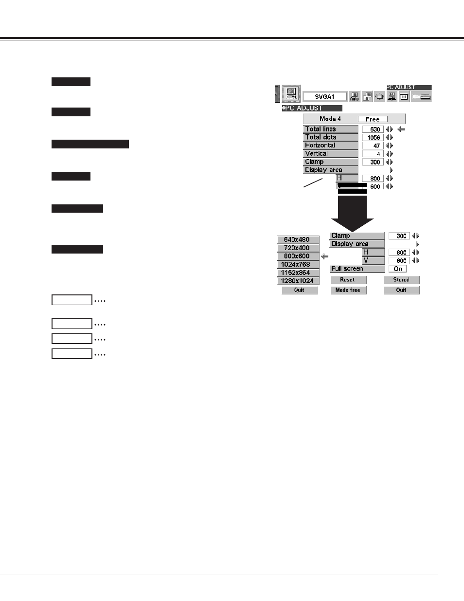 Computer mode | Canon LV-7320U User Manual | Page 25 / 40