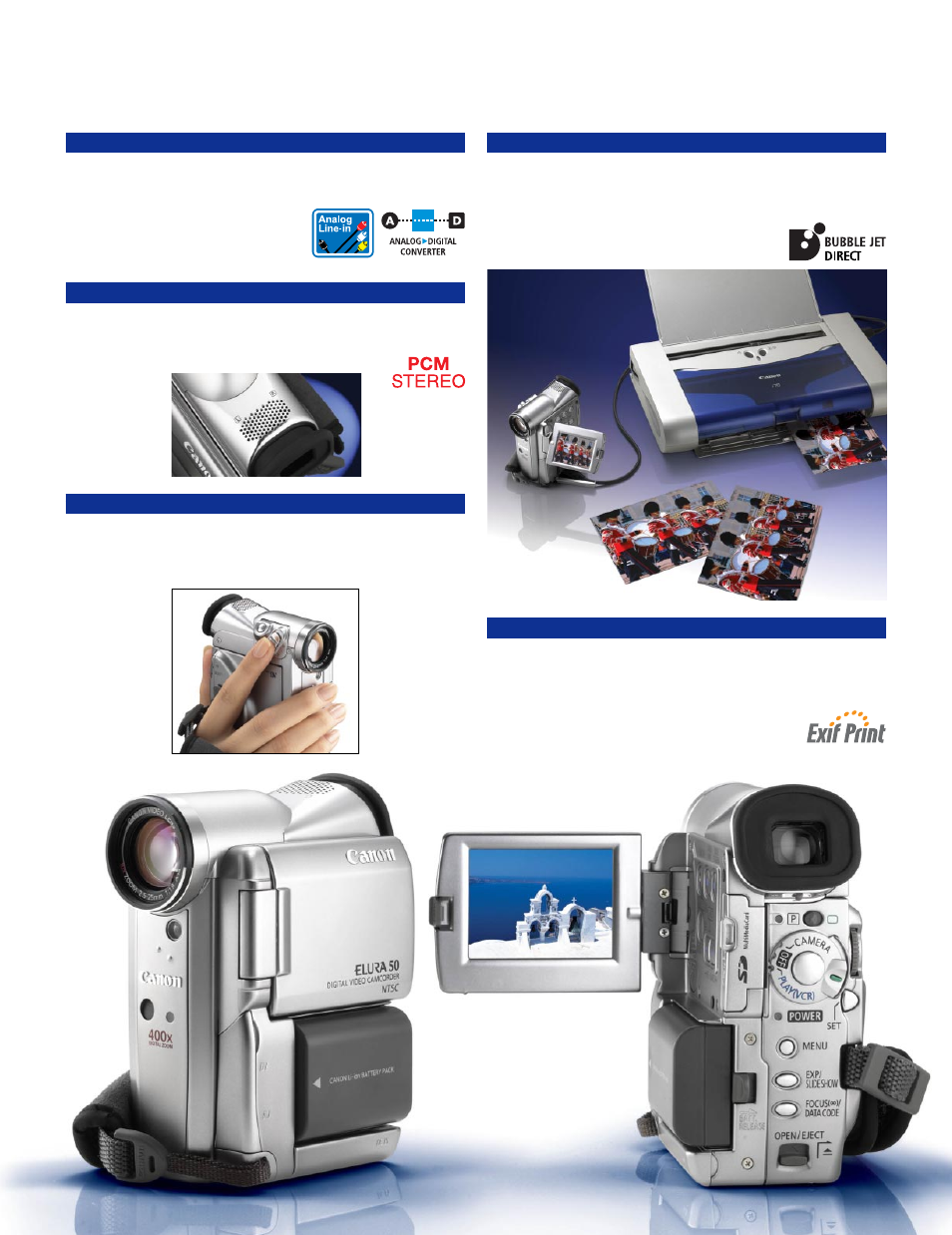 For the ultimate travel experie | Canon ELURA 50 User Manual | Page 4 / 6
