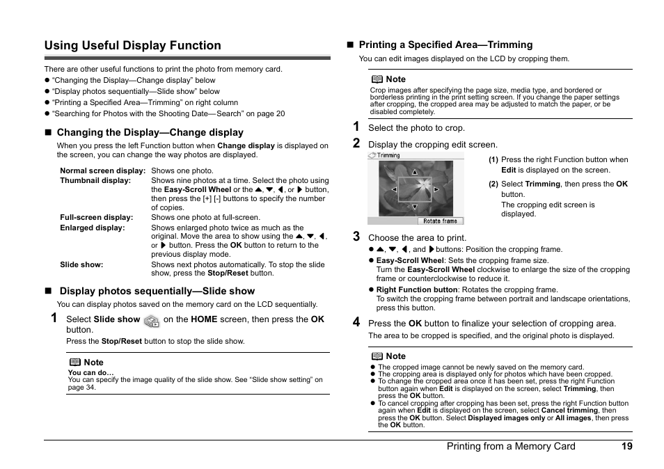Using useful display function | Canon 320 User Manual | Page 22 / 59