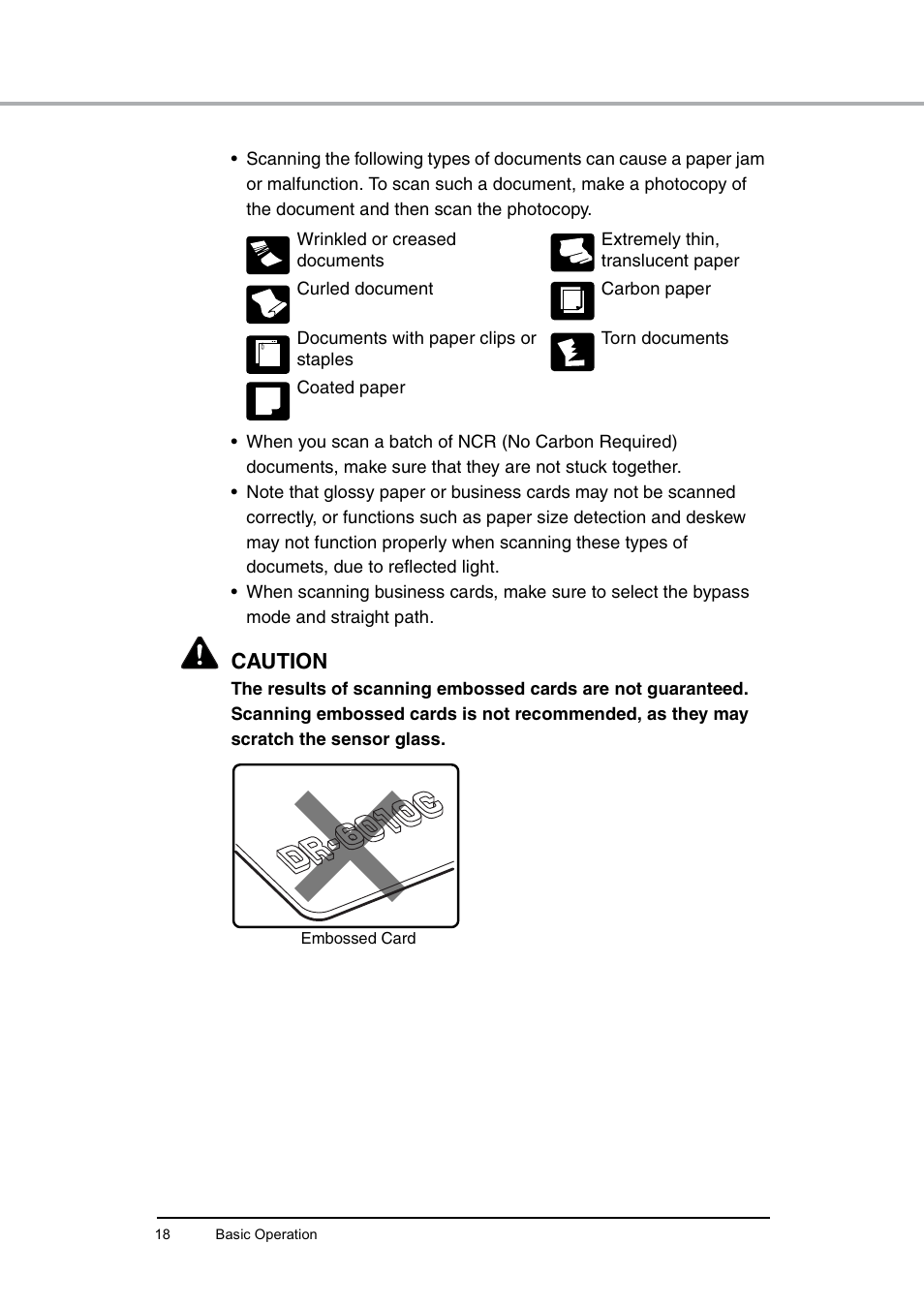 Caution | Canon DR-6010C User Manual | Page 22 / 61