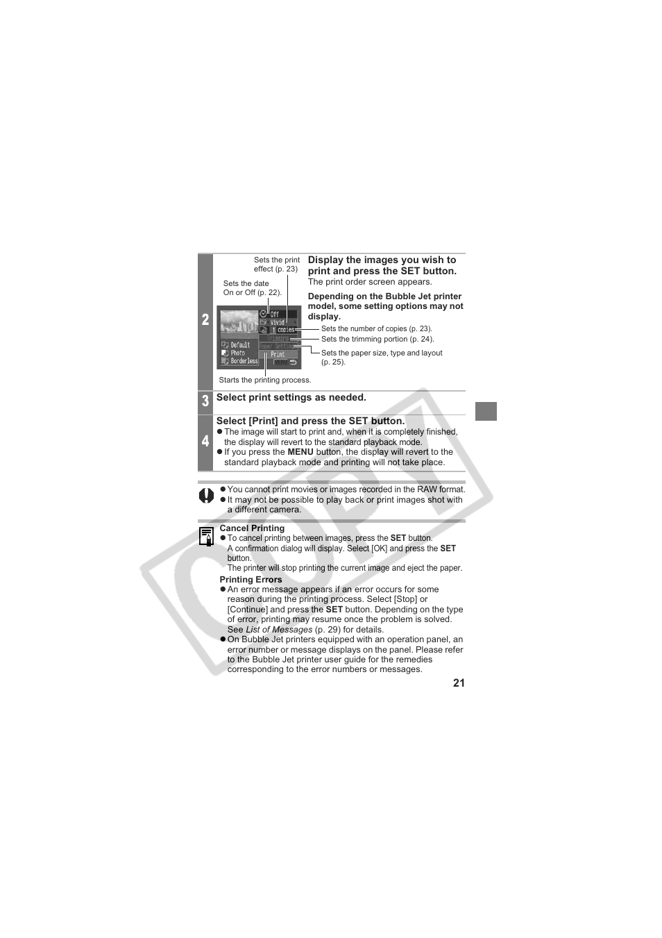 Canon CP-100 User Manual | Page 22 / 110