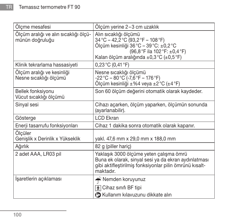 Beurer FT 90 User Manual | Page 100 / 144