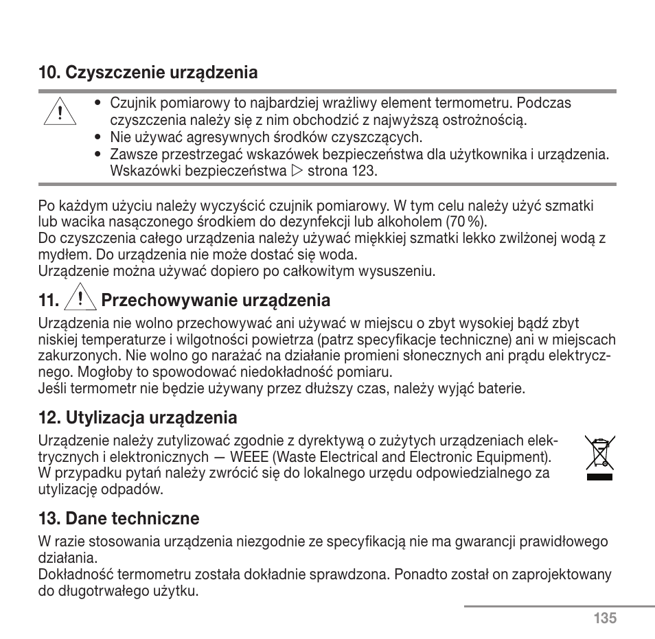 Beurer FT 90 User Manual | Page 135 / 144