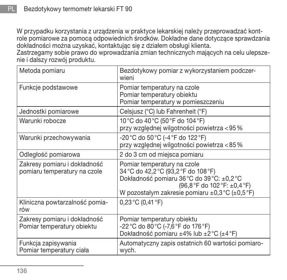 Beurer FT 90 User Manual | Page 136 / 144